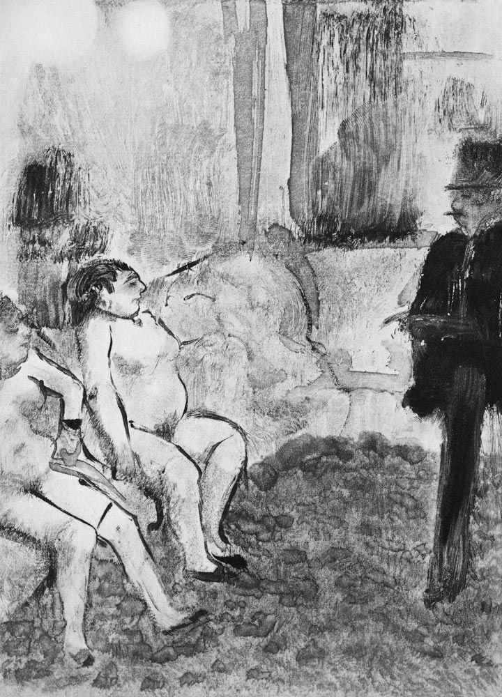 Illustration from 'La Maison Tellier' by Guy de Maupassant von Edgar Degas