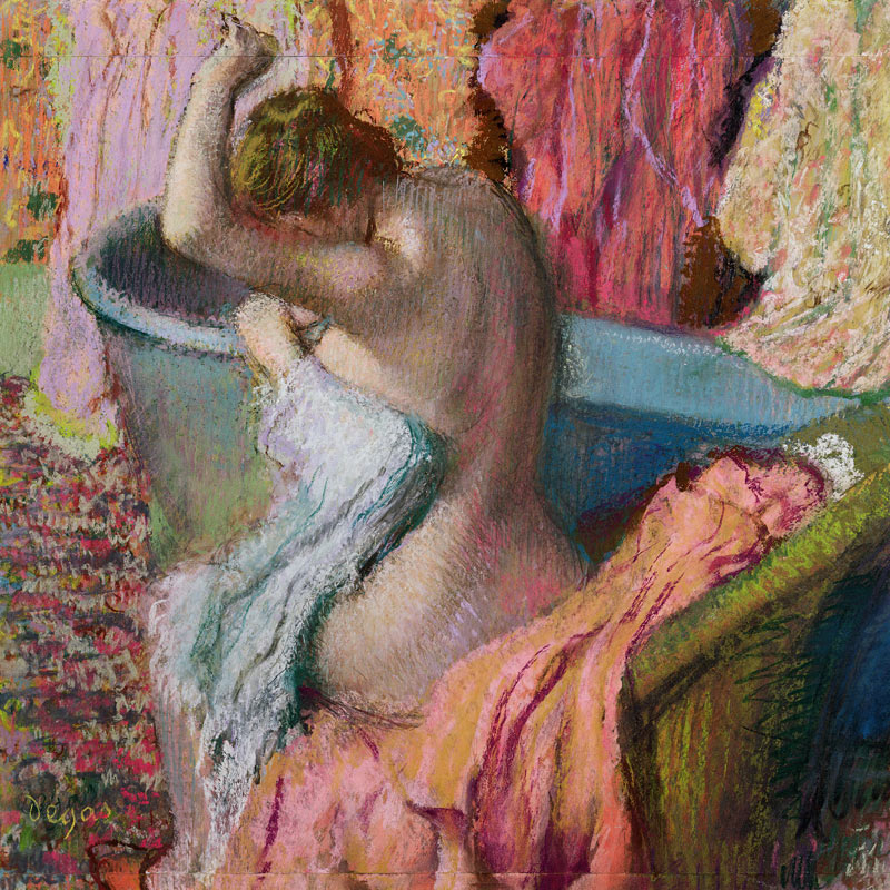 Seated Bather von Edgar Degas