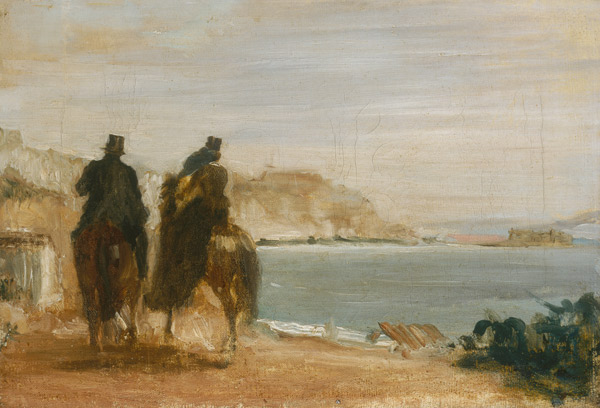 Promenade am Meer von Edgar Degas