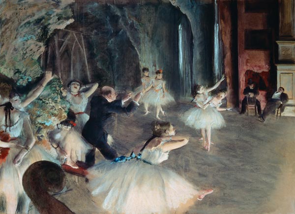 Bühnenprobe von Edgar Degas