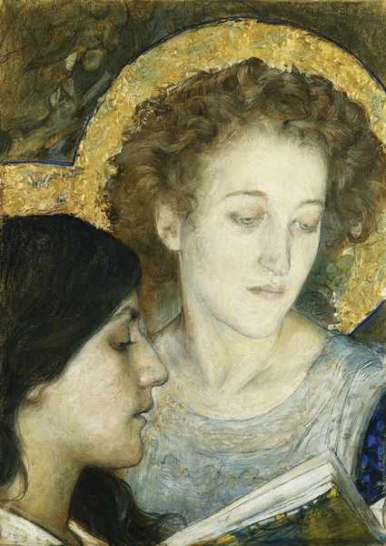 Two Saints von Edgar Maxence