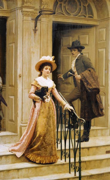 Meine Nachbarin von Edmund Blair Leighton