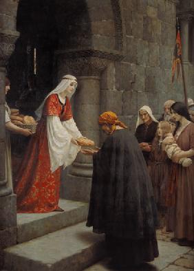 Die hl. Elisabeth von Ungarn speist die Armen