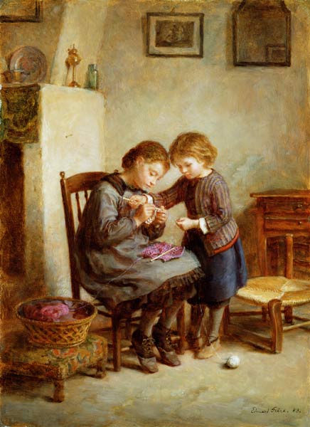 La Tricoteuse von Edouard Frère