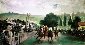 Pferderennen in Longchamps.