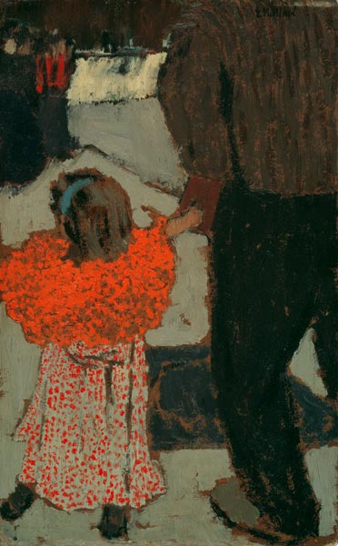 Maedchen mit rotem Schal, 1891. von Edouard Vuillard
