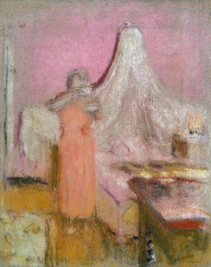 The Morning Cup of Tea (pastel on paper) 
