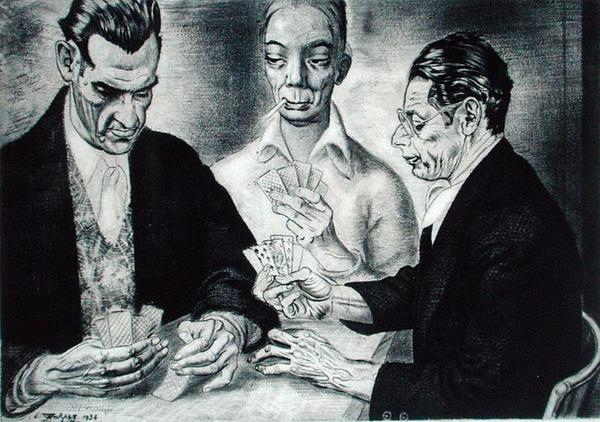 Card Players von Eduard Wiiralt