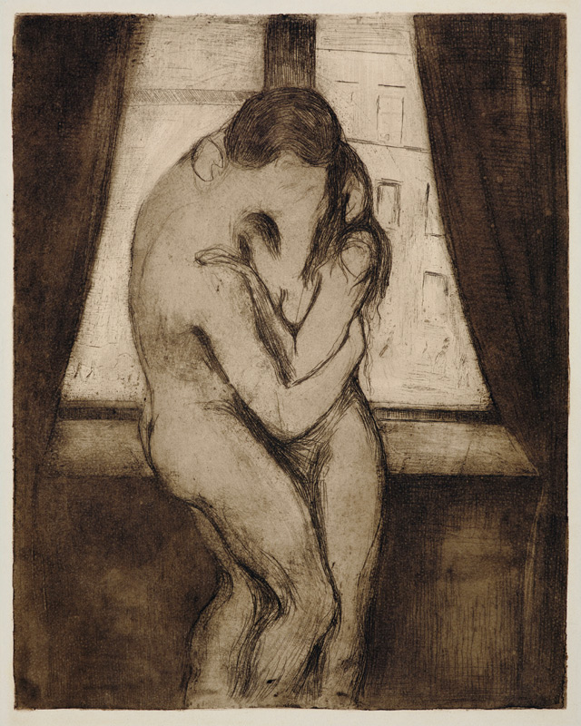 Der Kuß von Edvard Munch