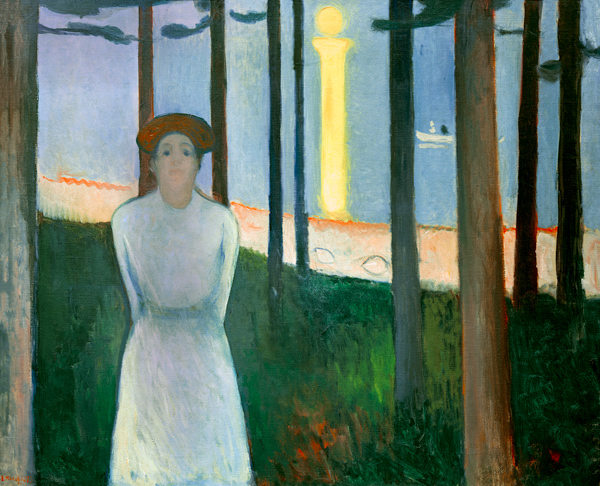 Die Stimme (Sommernacht) von Edvard Munch