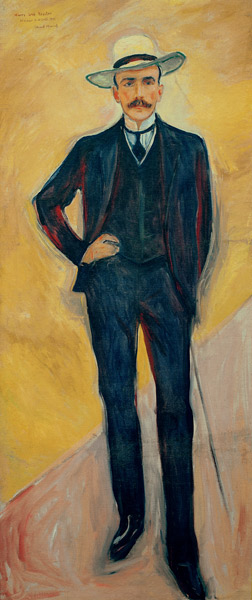 Kessler, Harry Graf Schriftsteller und Diplomat Paris 23.5.1868 - Lyon 4.12.1937. Harry Graf Kessler von Edvard Munch