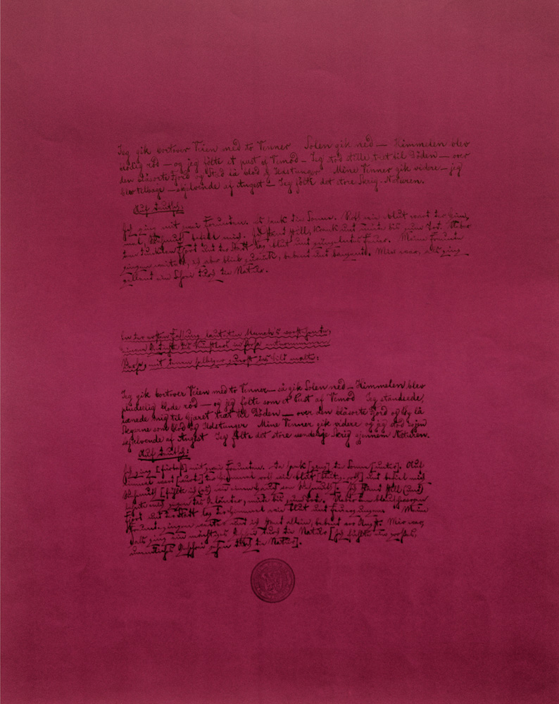 Ich ging mit zwei Freunden die Straße entlang. von Edvard Munch