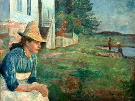 Abendstunde. Laura, die Schwester des Künstlers