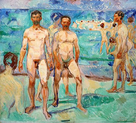 Männer am Strand
