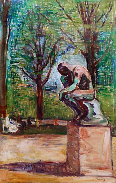 Der Denker von Auguste Rodin im Park des Dr. Linde