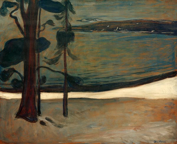 Strand (Winter am Nordstrand) von Edvard Munch