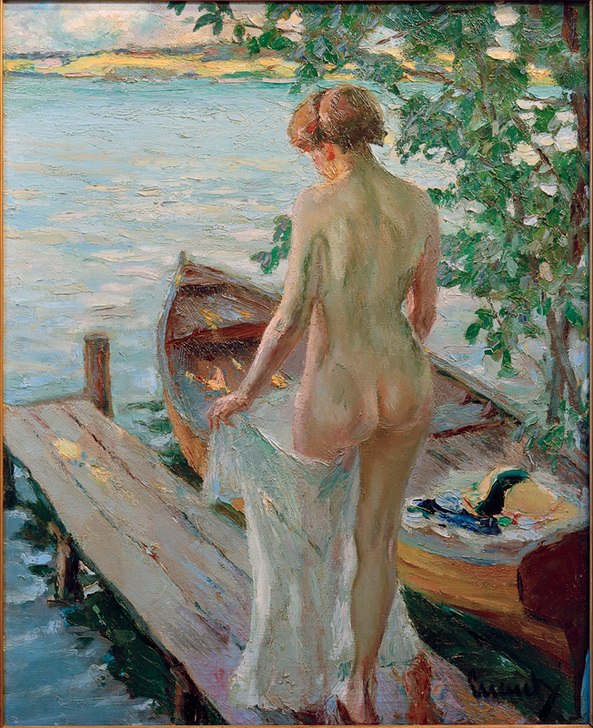 At the Pier von Edward Cucuel