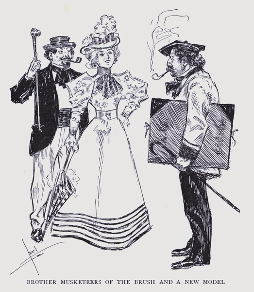 Bohemian Paris: Brother musketeers of the brush and a new model von Edward Cucuel