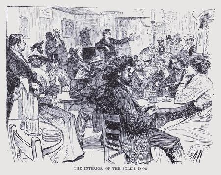 Bohemian Paris: The interior of the Soleil dOr