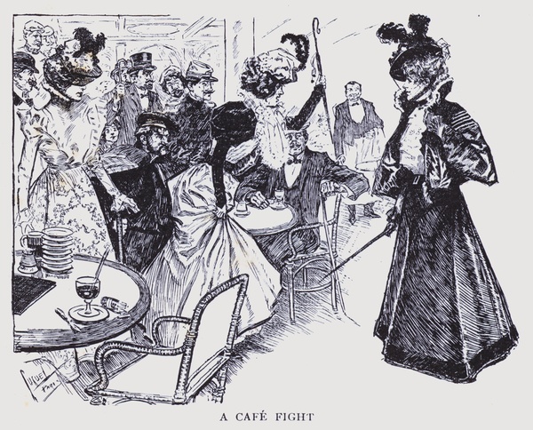 Bohemian Paris: A cafe fight von Edward Cucuel