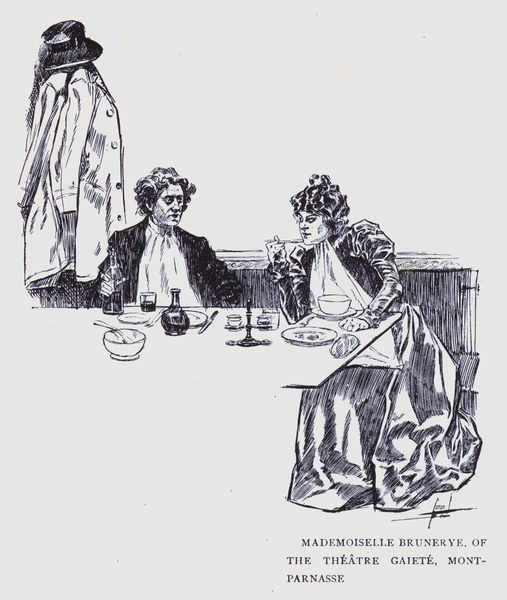 Bohemian Paris: Mademoiselle Brunerye, of the Theatre Gaiete, Montparnasse von Edward Cucuel