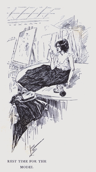 Bohemian Paris: Rest time for the model von Edward Cucuel