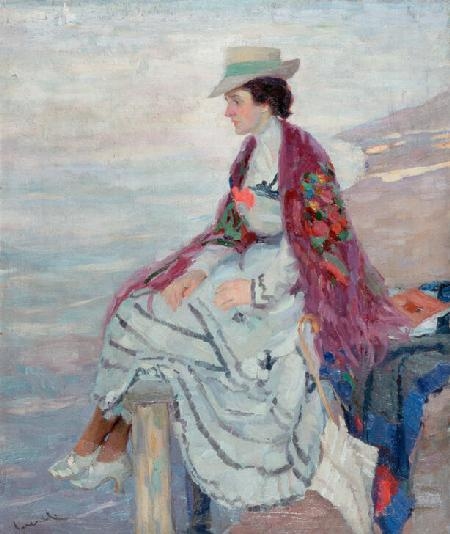 Lady at the jetty