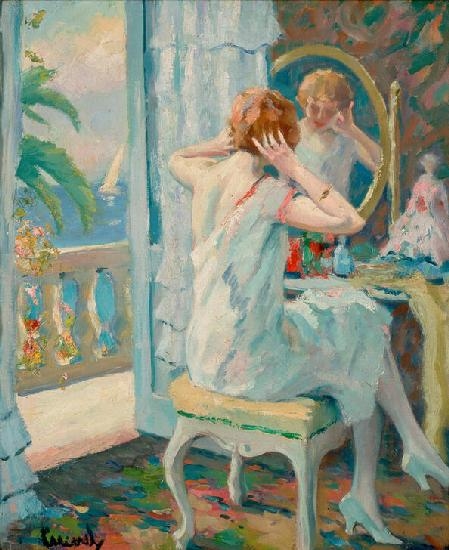 Lady at the Morning Toilet