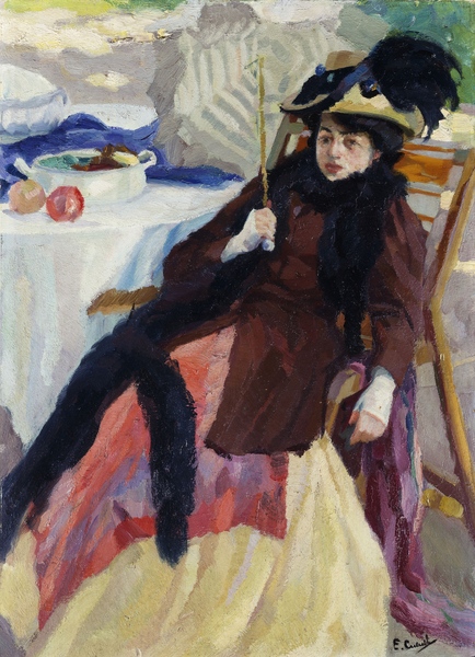 Lady with a Parasol von Edward Cucuel
