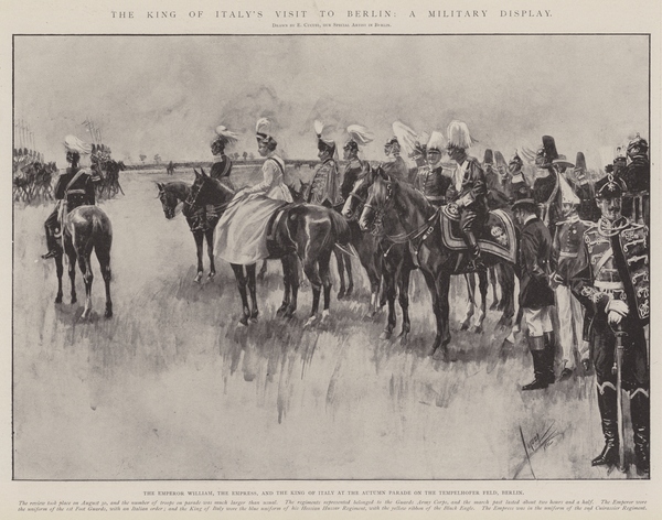 The King of Italys Visit to Berlin, a Military Display von Edward Cucuel