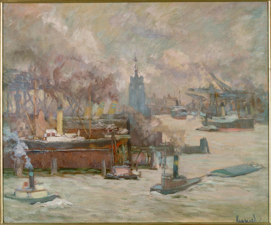 The Large Shipyard von Edward Cucuel