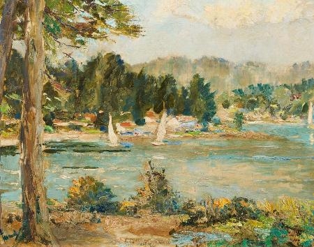 Sailboats on Lake