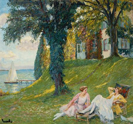 Summer Afternoon in the Garden by the Lake