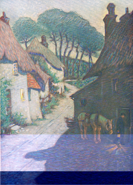 Thurlstone village, South Devon, from Hutchinsons Beautiful Britain pub. by Hutchinson & Co, c.1920 von Edward Ertz