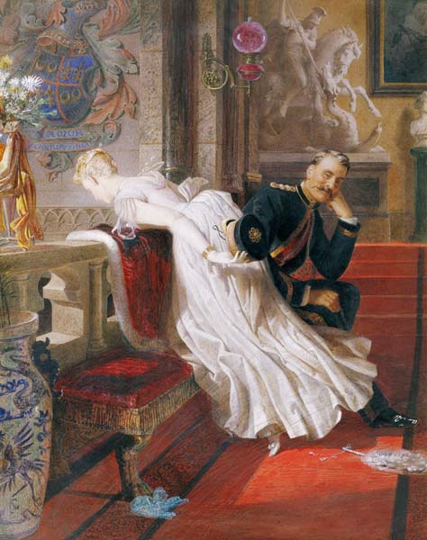 Amor Omnia Vincit (w/c and gouache on paper) von Edward Henry Corbould