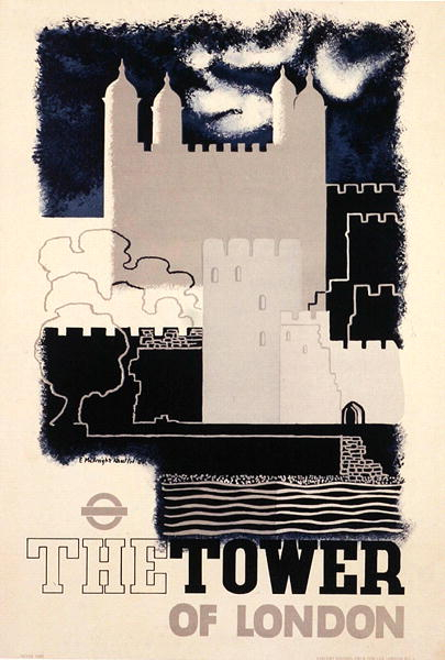Advertisement for the Tower of London, c.1936 von Edward McKnight Kauffer