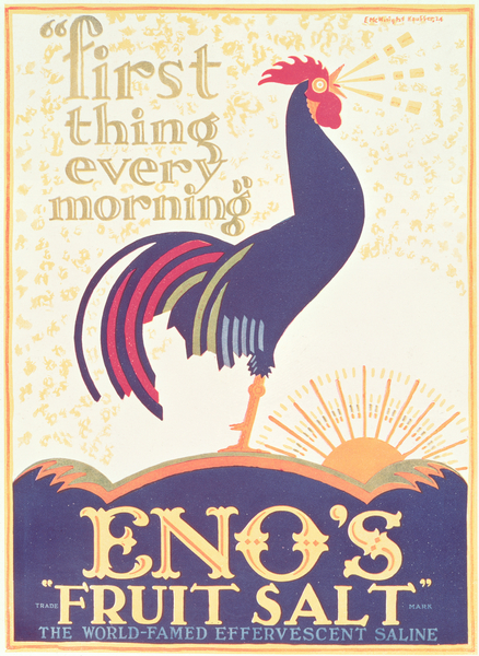Advertisement for Enos Fruit Salt, the World Famous Effervescent Saline, from the Christmas edition  von Edward McKnight Kauffer