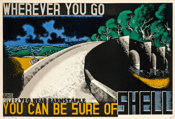 Wherever You Go, You can be Sure of Shell, c. 1936 von Edward McKnight Kauffer
