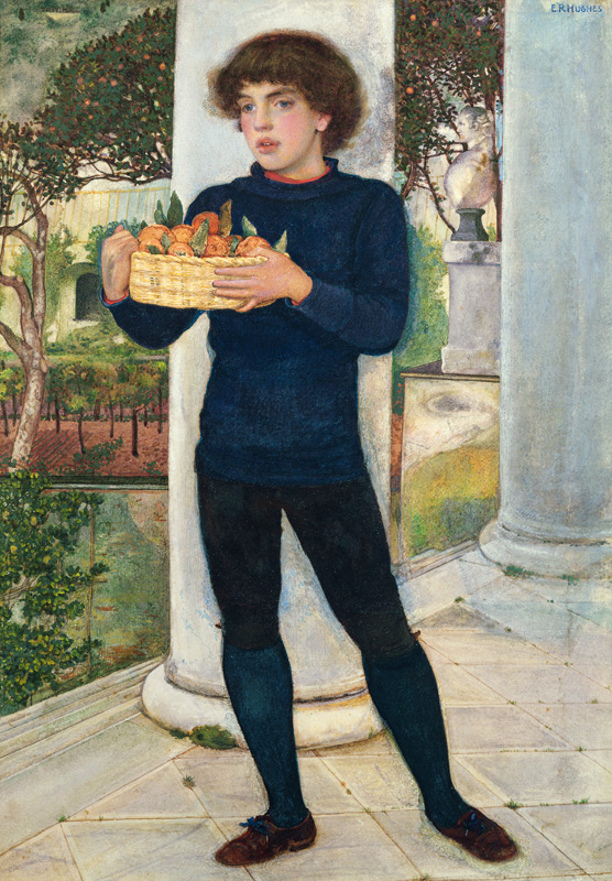 A basket of oranges von Edward Robert Hughes