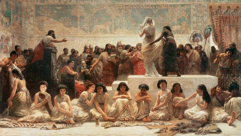 Der babylonische Heiratsmarkt von Edwin Long