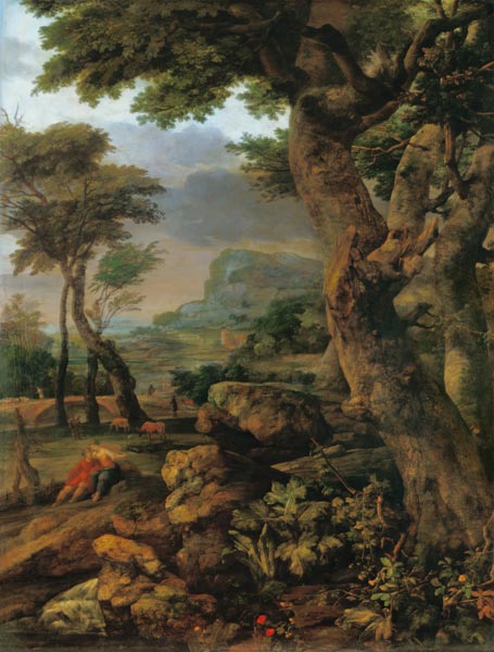 Bergige Waldlandschaft. von Eglon Hendrik van der Neer