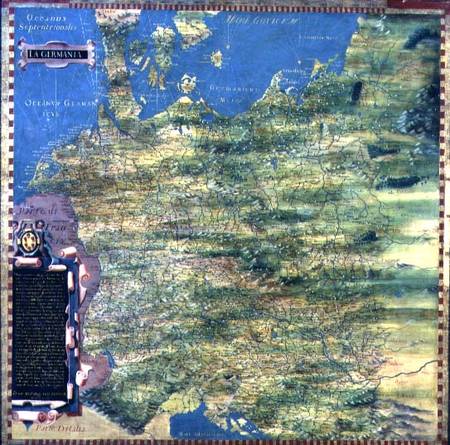 Landkarte des Deutschen Reiches von Egnazio Bonsignori