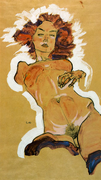 Weiblicher Akt von Egon Schiele