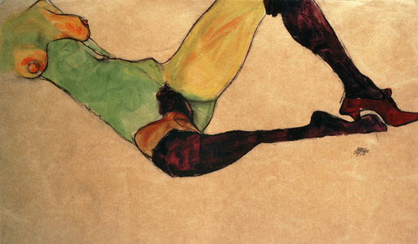 Weiblicher Akt von Egon Schiele