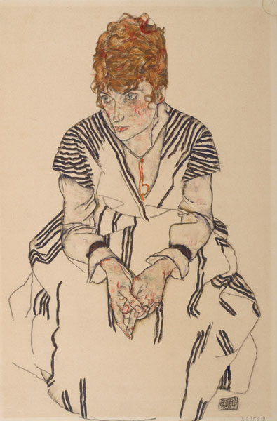 Bildnis der Schwägerin des Künstlers, Adele Harms von Egon Schiele