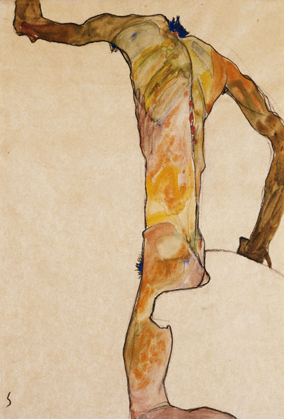 Männlicher Akt von Egon Schiele