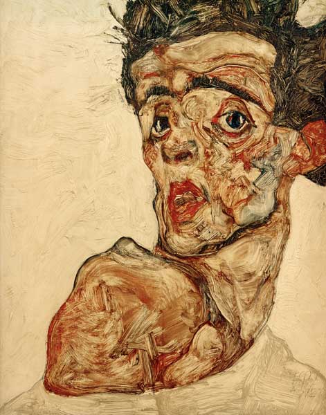 Selbstbildnis 1912 von Egon Schiele