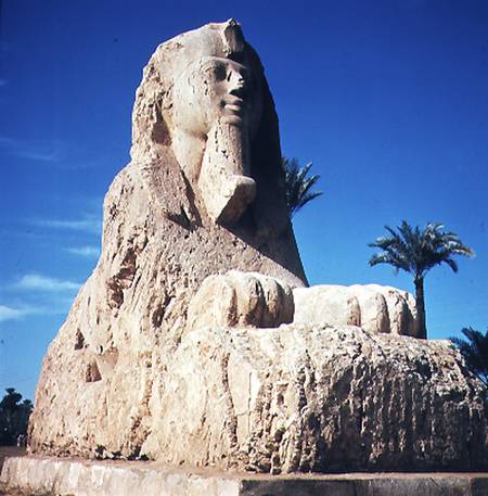 Alabaster Sphinx, New Kingdom, probably from the reign of Amenhotep II von Egyptian
