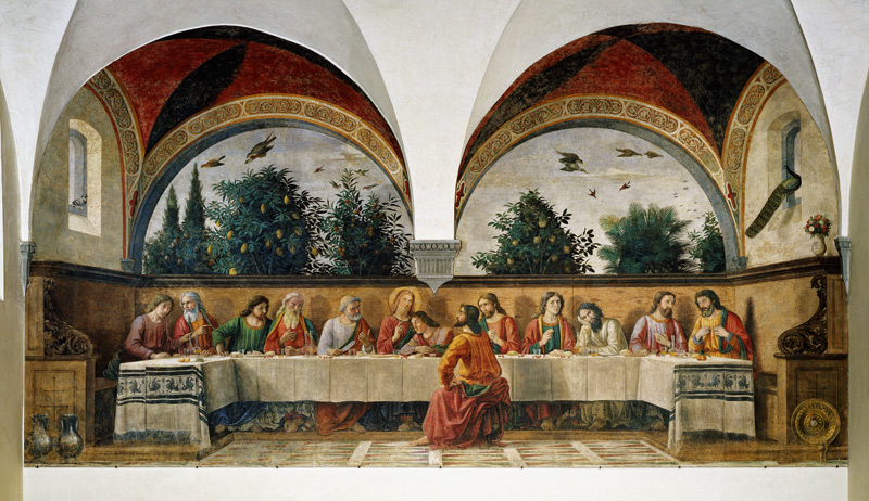 The Last Supper von  (eigentl. Domenico Tommaso Bigordi) Ghirlandaio Domenico