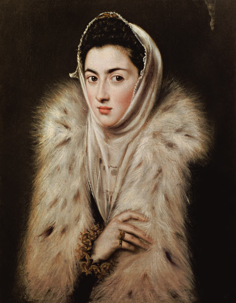 Dame mit Pelz von (eigentl. Dominikos Theotokopulos) Greco, El